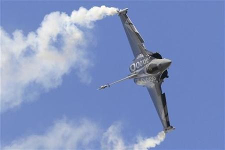 A Dassault Rafale fighter jet