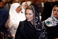 Aisha Gaddafi attends an event in Tripoli in 2010