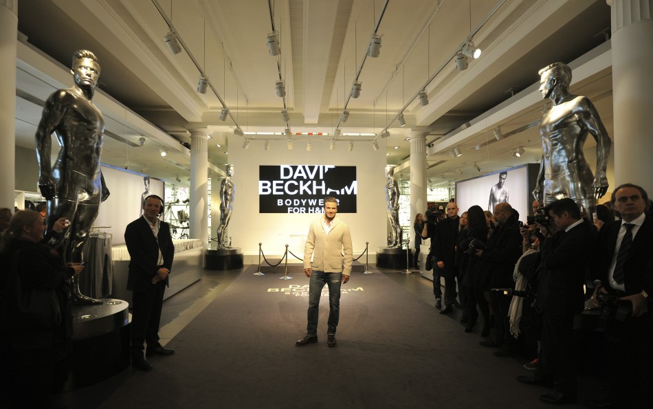 David Beckham Unveils HM Underwear Range in London