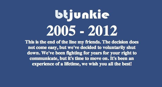 BTjunkie shuts down