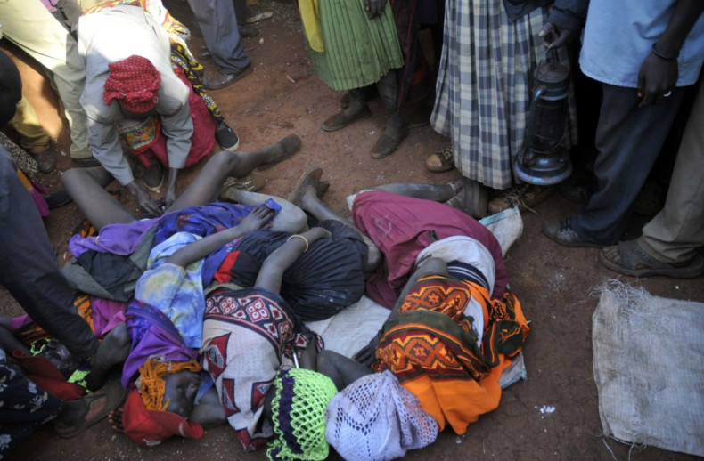 Village surgeon performs female genital mutilation on teenage girls from the Sebei tribe in Bukwa district, Uganda