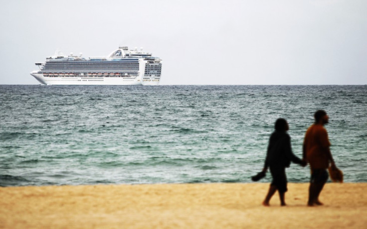 Carnival Corporation cruise ship is seen off beach of Fort Lauderdale