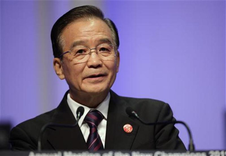 File photo shows China's Premier Wen Jiabao