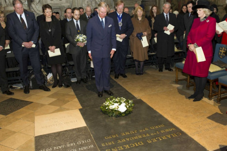 Prince Charles Lays a Wreath on Dickens’ Grave during 200th Celebrations
