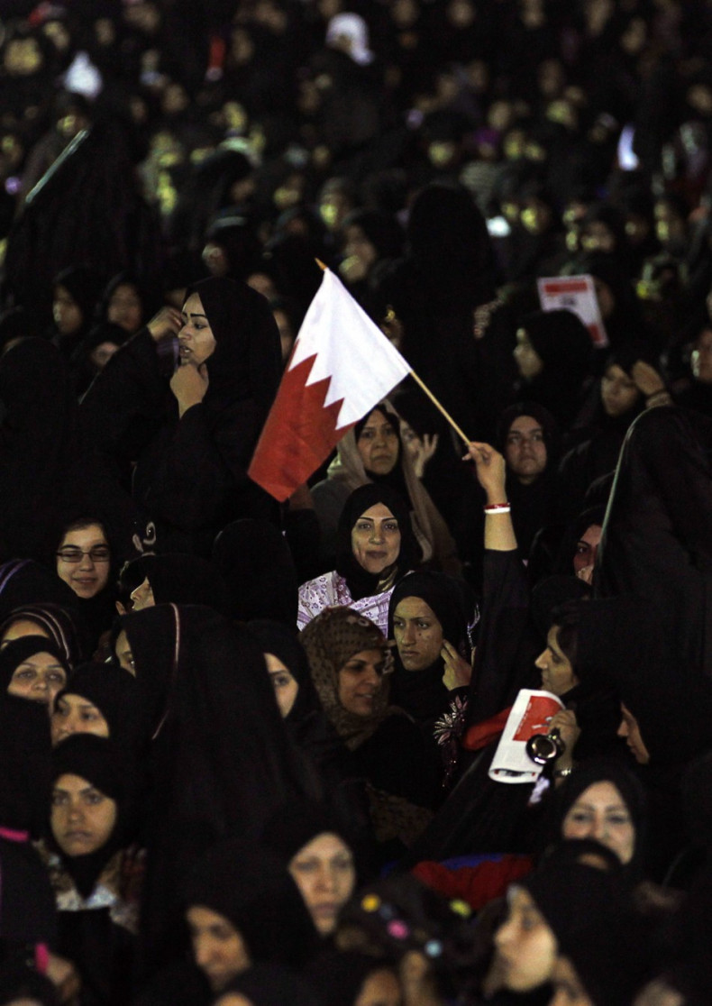 Anti-government protesters in Bahrain