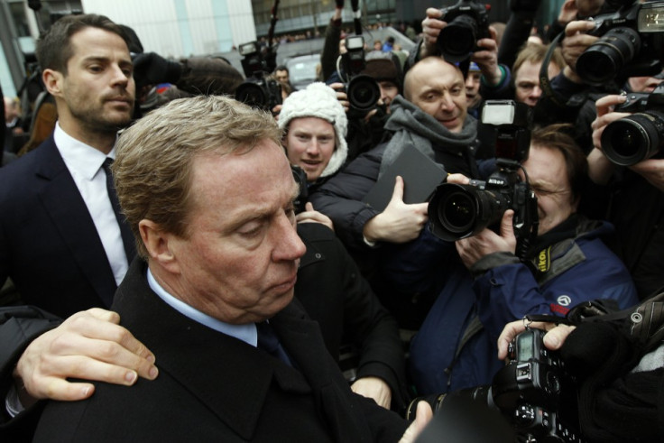 Tottenham Hotspur soccer manager Harry Redknapp leaves Southwark Crown Court in London