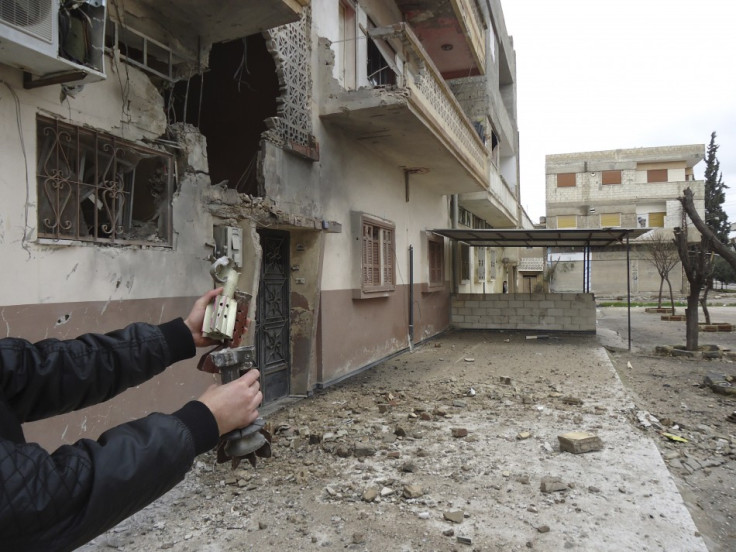 Mortar damage in Homs