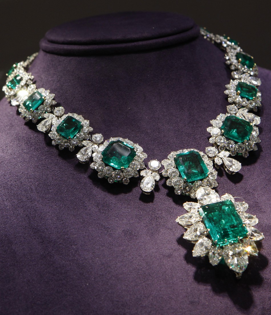 An Emerald and Diamond Necklace by BVLGARI
