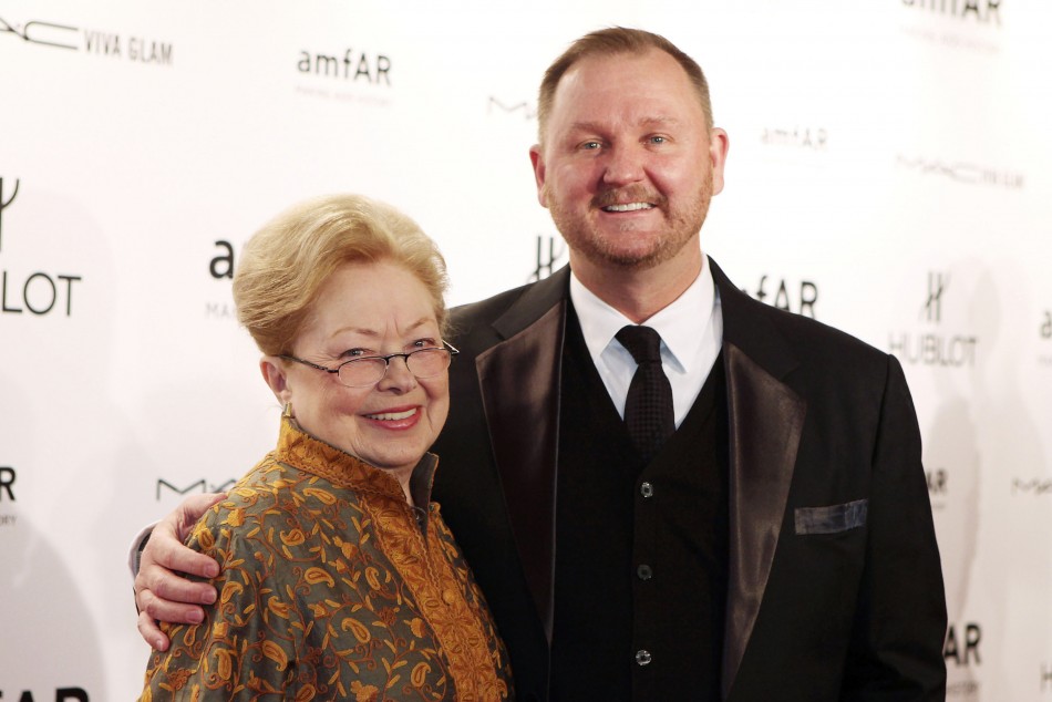 Founding chairman of American Foundation for AIDS Research amfAR Dr. Mathilde Krim R and CEO of amfAR Kevin Robert Frost