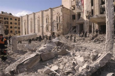 One of the two sites of explosion