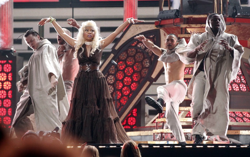 Nicki Minaj performs quotRoman Holidayquot at the 54th annual Grammy Awards in Los Angeles