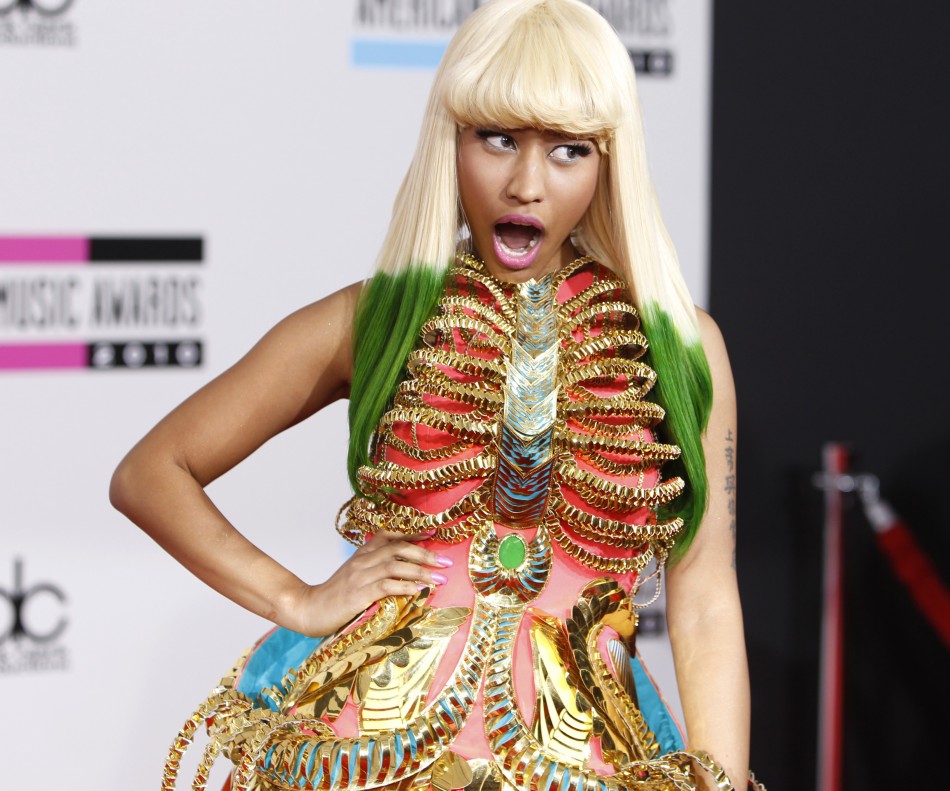 Singer Nicki Minaj arrives at the 2010 American Music Awards in Los Angeles