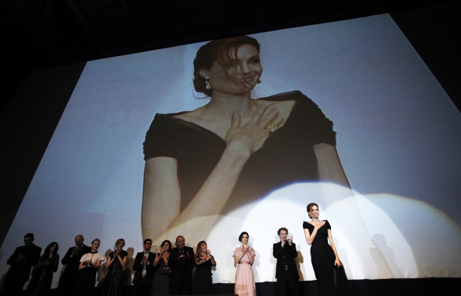 Angelina Jolie receives applause