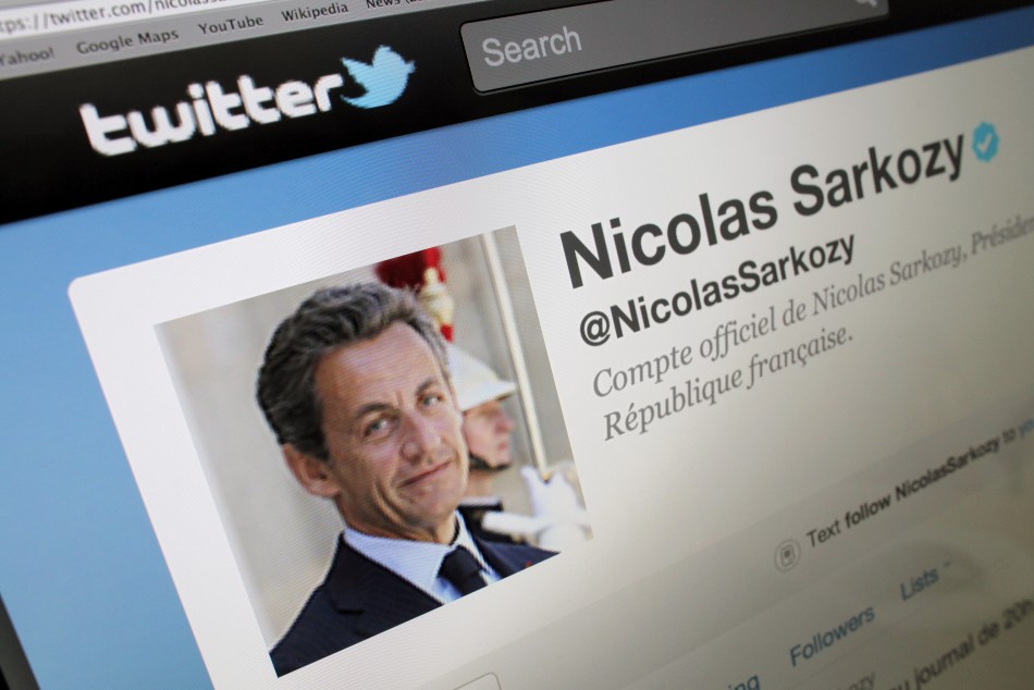 Sarkozys new Twitter Account