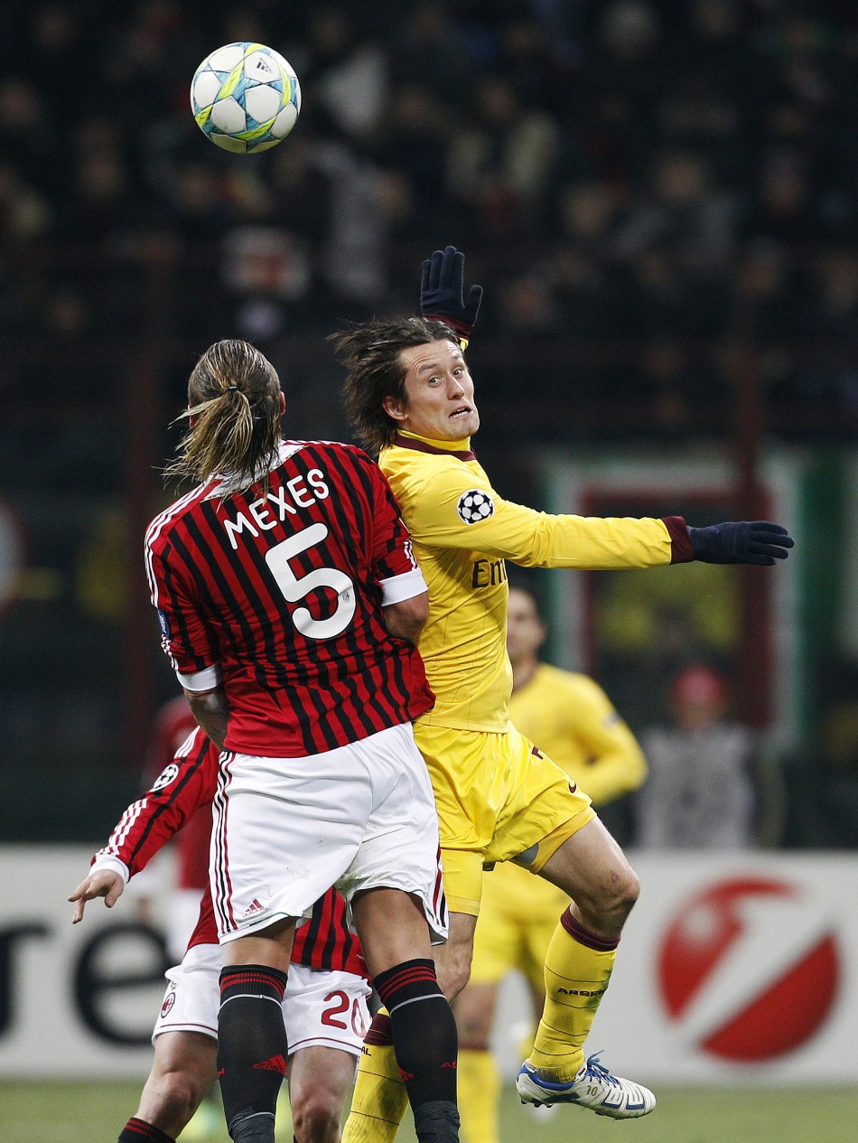 AC Milan vs. Arsenal Champions League Round of 16 First Leg