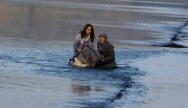 The incident occured on a pathway to Cramond Island, Edinburgh (youtube/marijonas7)