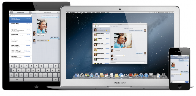 how to link macbook messages to iphone
