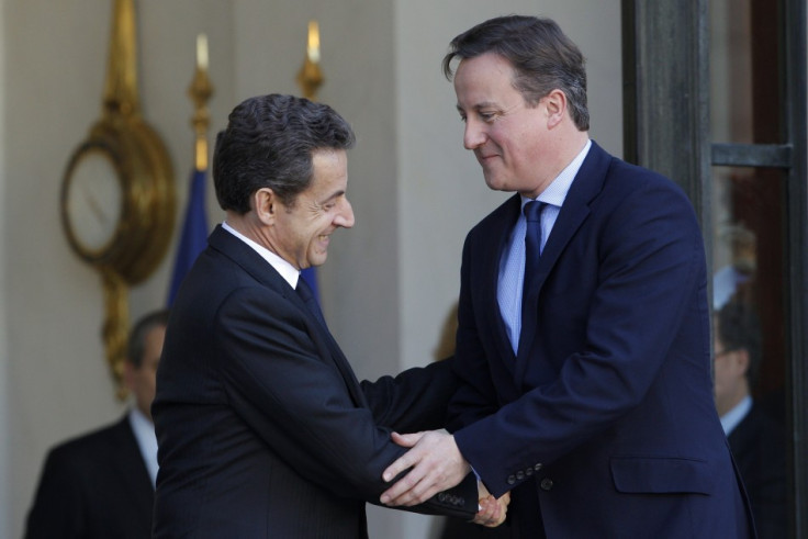 NNicolas Sarkozy and David Cameron seal energy deal between France and Britain