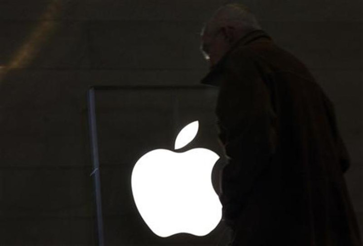 A customer visits the Apple Store in New York City's Grand Central Station