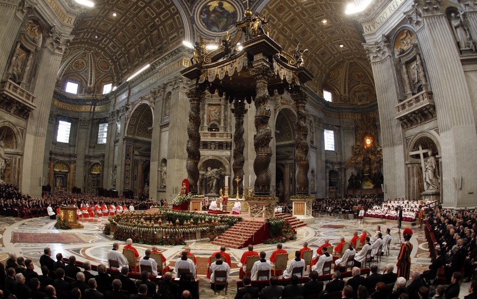 Incoming new Cardinals are seen during a consistory ceremony in Saint Peter039s Basilica at the Vatican