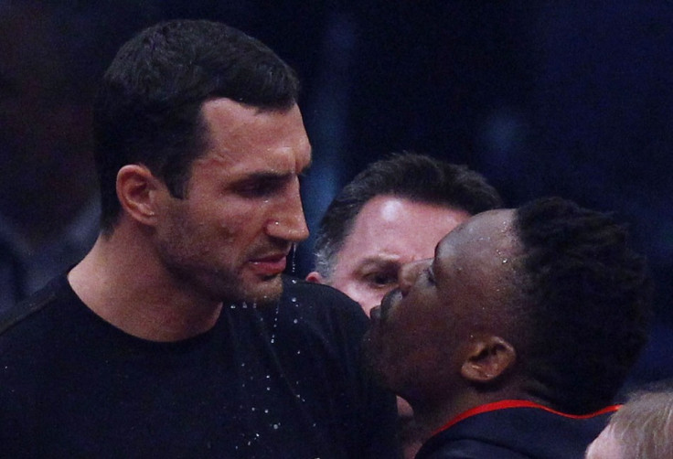 British boxer Dereck Chisora Ukrainian boxer Vladimir Klitschko