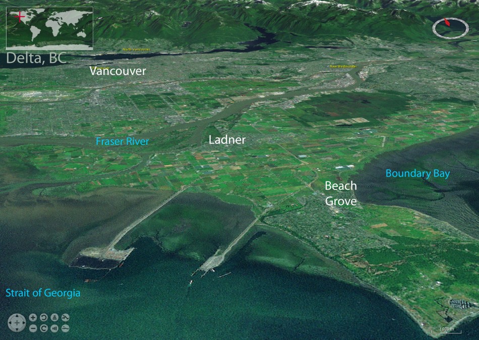 Vancouvers South Delta submerged