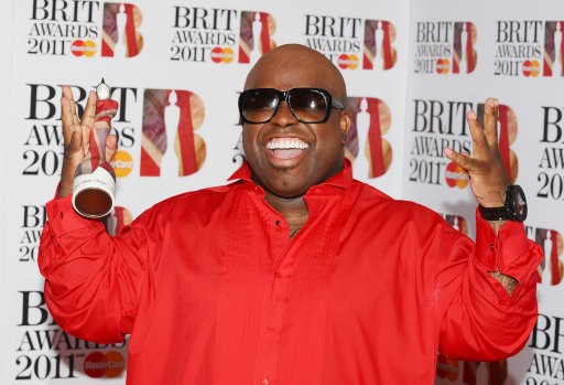 Cee-Lo Green after winning the International Male Brit Award 2011 at the O2 in London