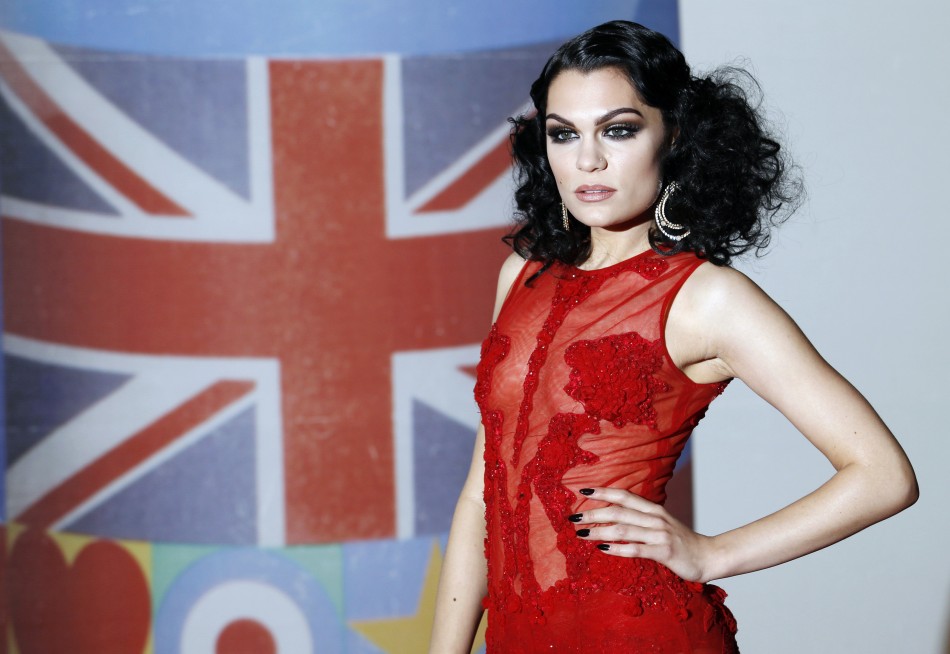 Jessie J arrives for the BRIT Music Awards at the O2 Arena in London