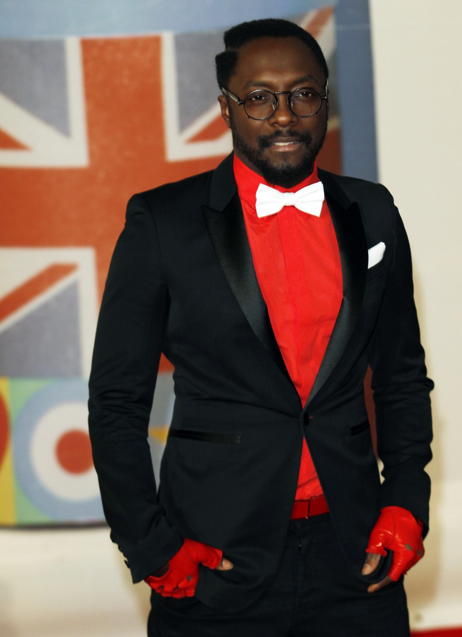 Will.i.am arrives for the BRIT Music Awards at the O2 Arena in London