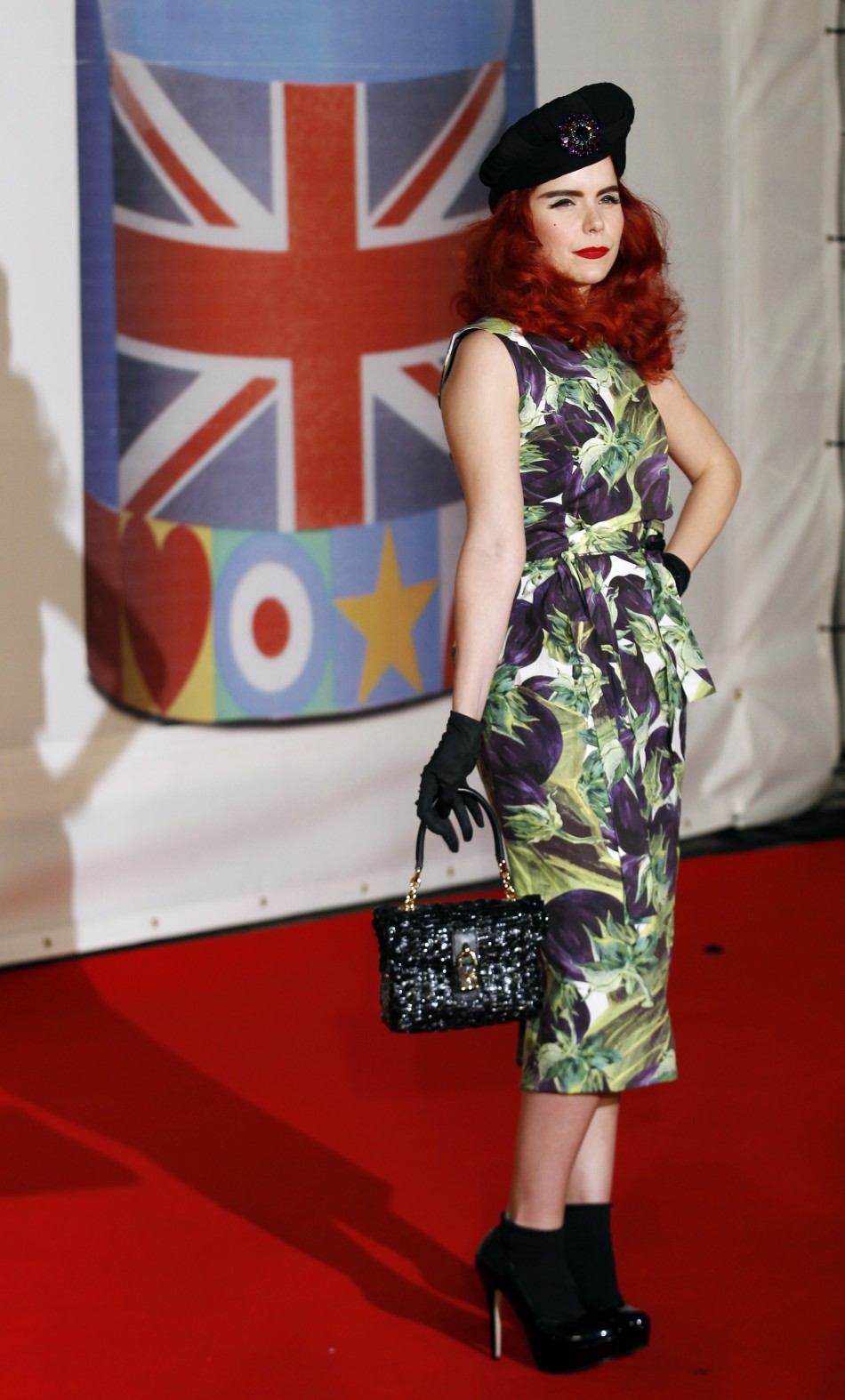 Paloma Faith arrives for the BRIT Music Awards at the O2 Arena in London