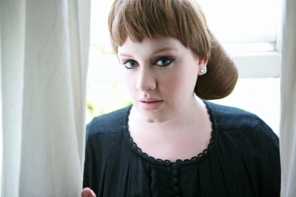 Adele in casual snapshot dressed in black