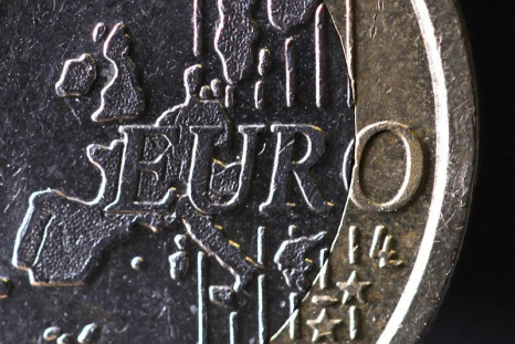 The map of Europe is featured on the face of a one Euro coin seen in this photo illustration taken in Paris