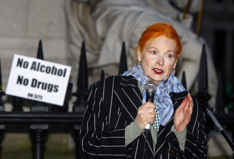 Vivienne Westwood talks to the camp