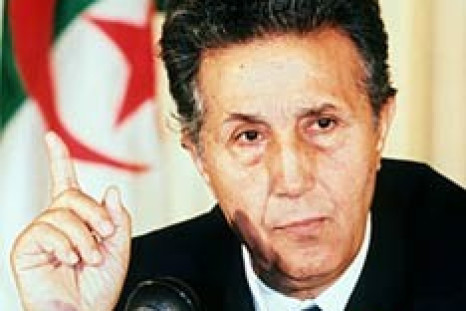 Former Algerian president Ahmed Ben Bella
