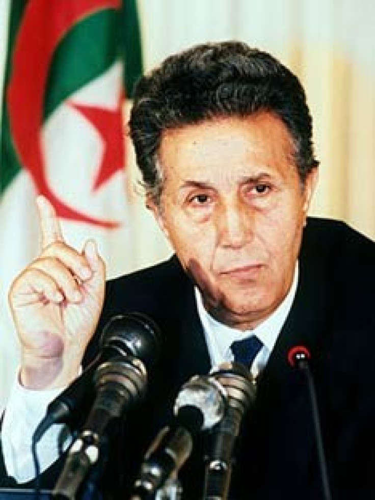 Former Algerian president Ahmed Ben Bella