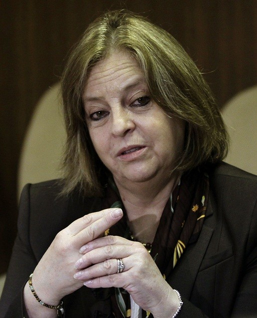 Maria Elena Medina speaks about the patent of a new vaccine that could reduce addiction to heroin, during a news conference in Mexico City (Reuters)