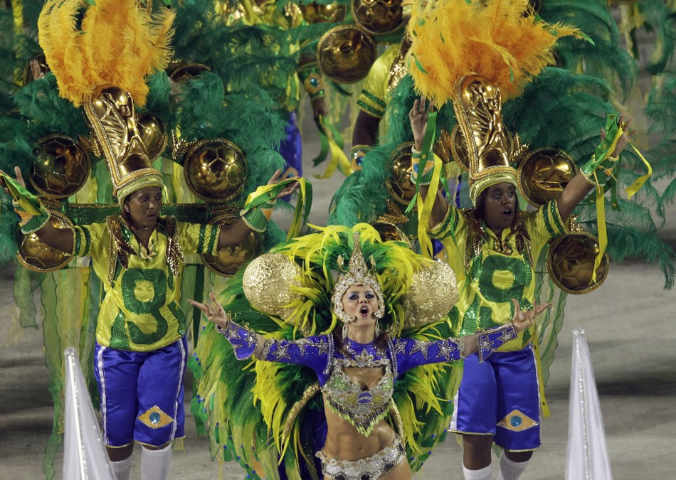 Carnival parade in Rio de Janeiros Sambadrome