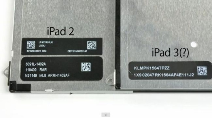 iPad 2 and purported iPad 3 being tested