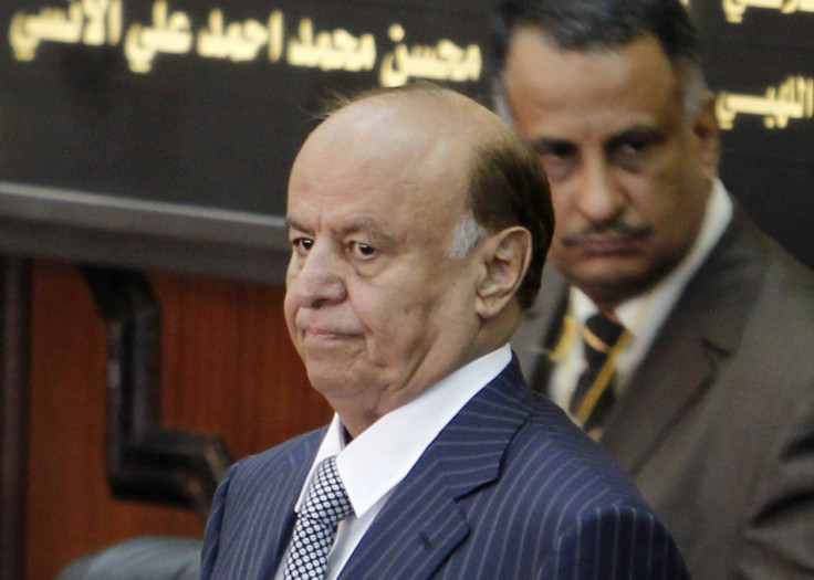Yemen&#039;s newly elected president Abd-Rabbu Mansour Hadi looks on before taking oath at the parliament in Sanaa