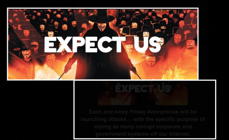 Anonymous Promises Hack Attacks Every Friday!