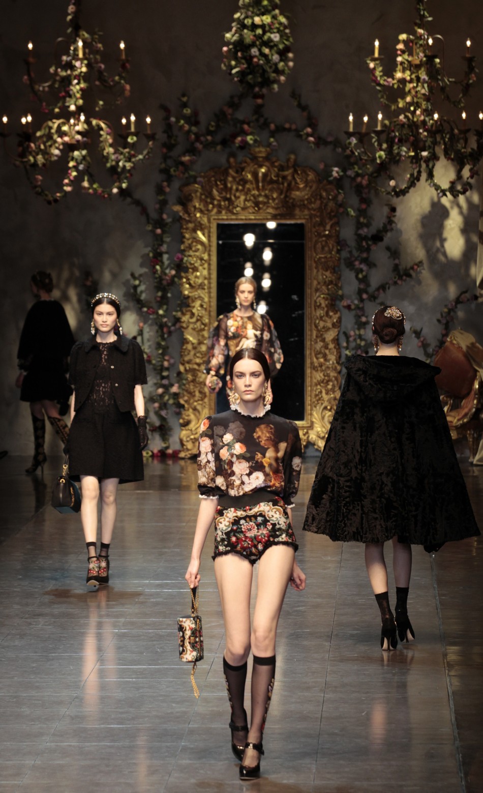 Dolce  Gabbanas quotBaroque Romanticismquot at 2012 Milan Fashion Week