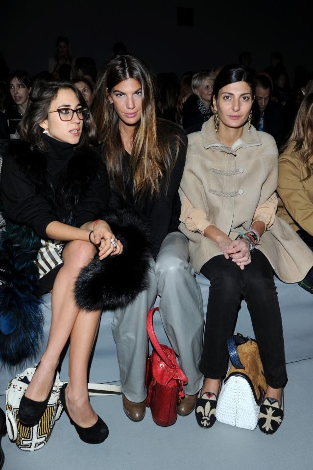 Celebrities, Fashionistas and Front Row Guests at 2012 Milan Fashion Week