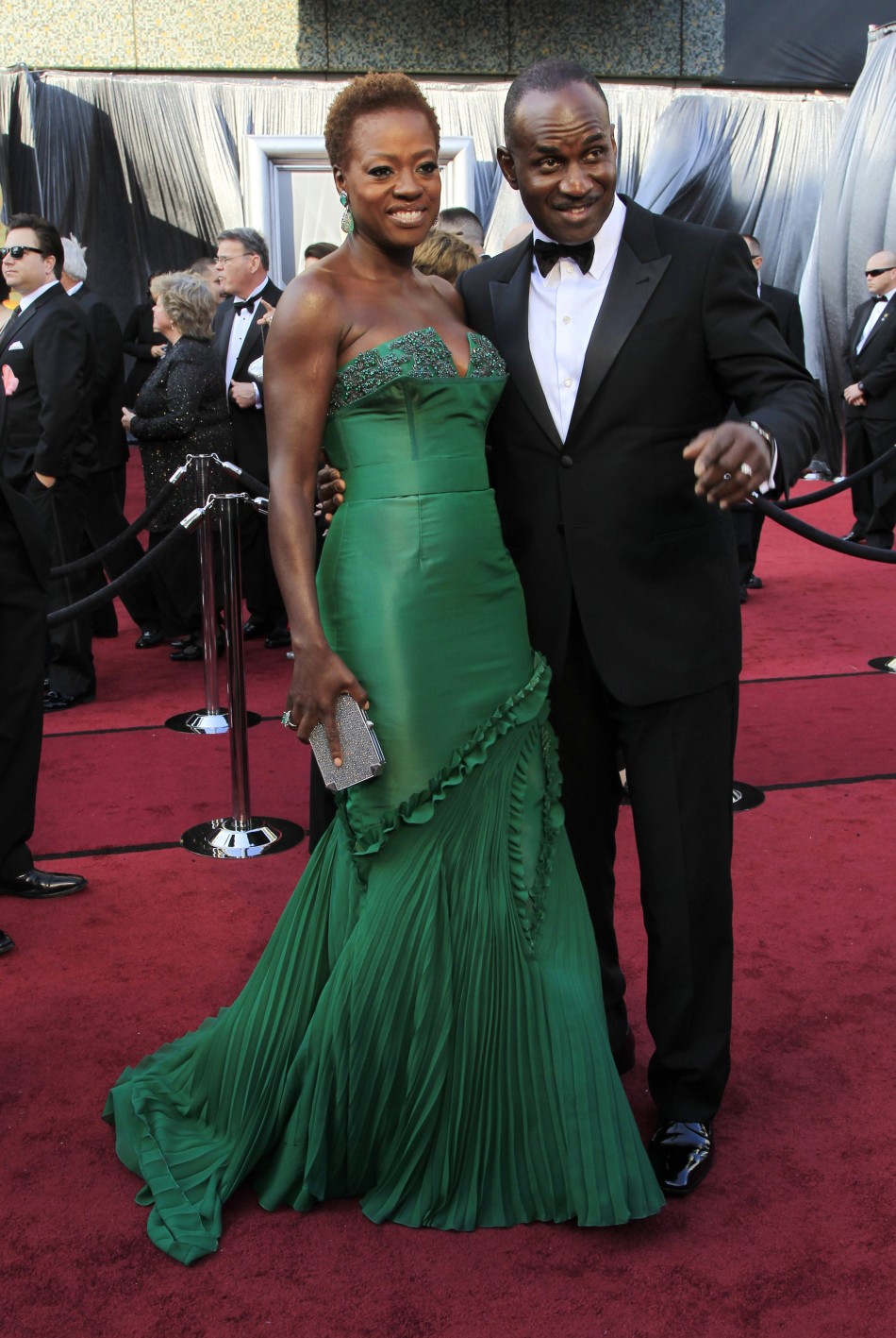 Davis, best actress nominee for her role in quotThe Helpquot, and her husband arrive at 84th Academy Awards in Hollywood