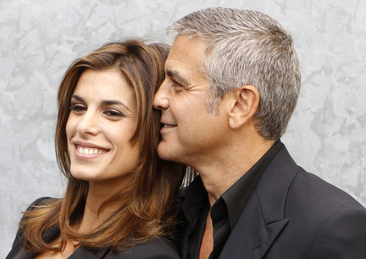 U.S. actor George Clooney poses with his girlfriend Elisabetta Canalis U.S. actor George Clooney poses with his girlfriend Elisabetta Canalis