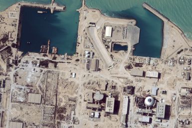 Satellite image shows the nuclear facility at Bushehr, Iran