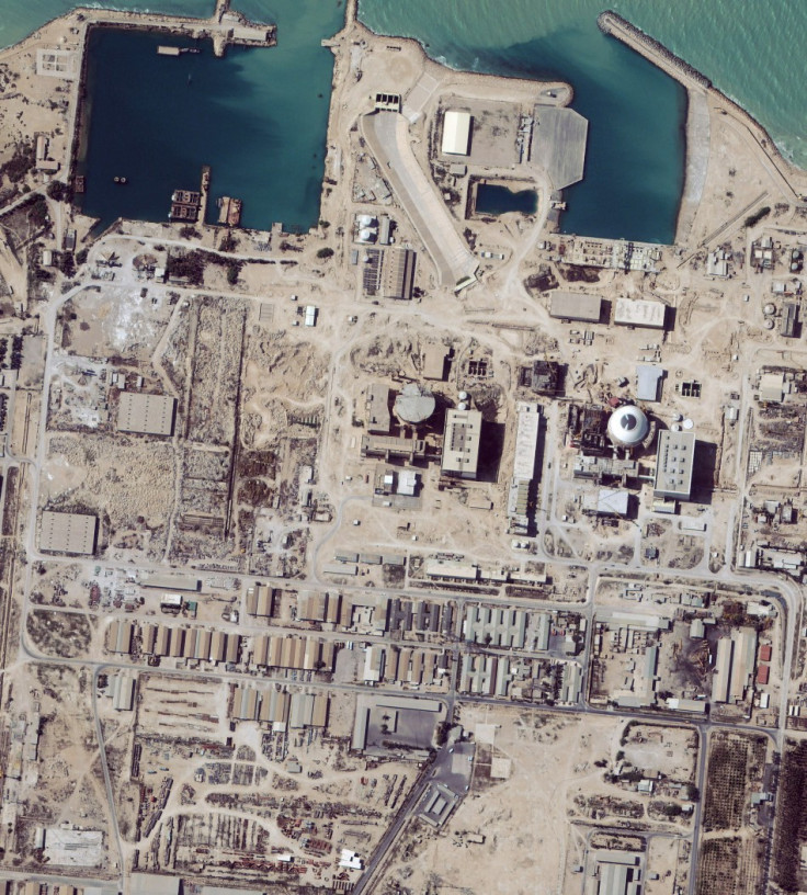 Satellite image shows the nuclear facility at Bushehr, Iran