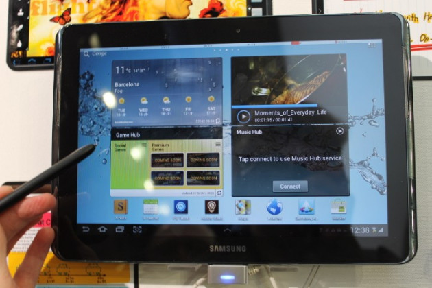 MWC 2012: Samsung Galaxy Note 10.1 Hands-On Preview (Pictures) MWC 2012: Samsung Galaxy Note 10.1 Hands-On Preview (Pictures)