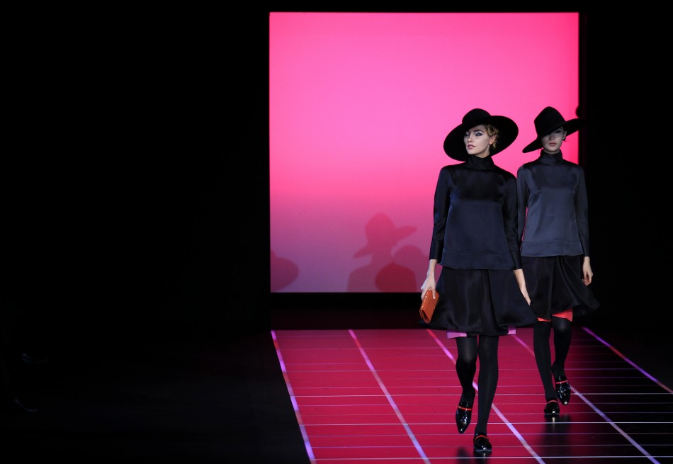 Milan Fashion Week Giorgio Armani Opts for Fedora Hats For Sexy Masculine Looks