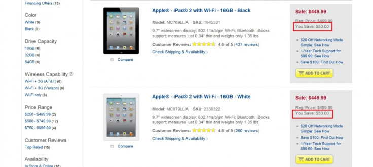 Best Buy Offers $50 Discount on iPad 2