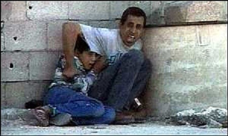 Still image from France 2 report of Mohammed Al-Dura's death